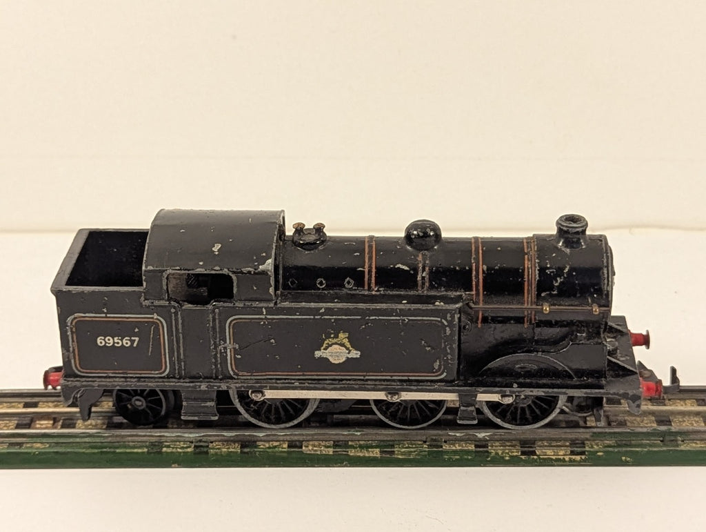 Hornby Dublo EDL17 Class N2 0-6-2T BR Black 69567  - 3 Rail
