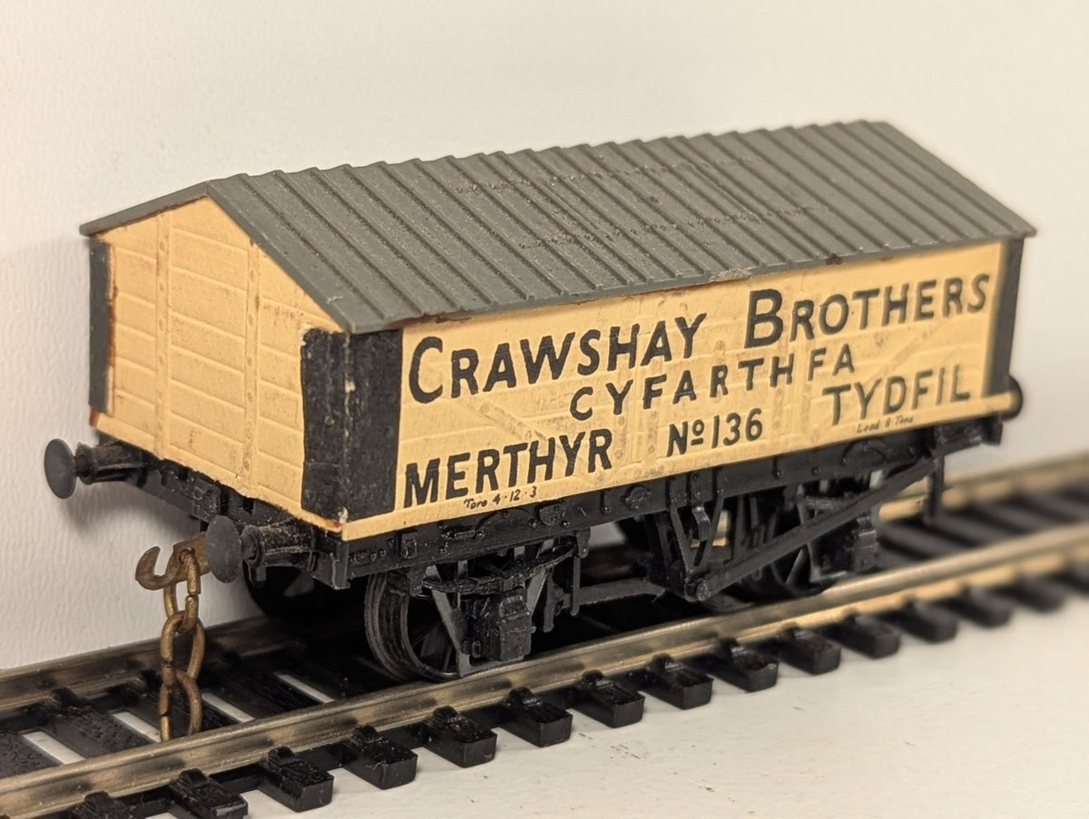 Peco OO Gauge Crawshay Brothers Lime Wagon – Missing Couplings