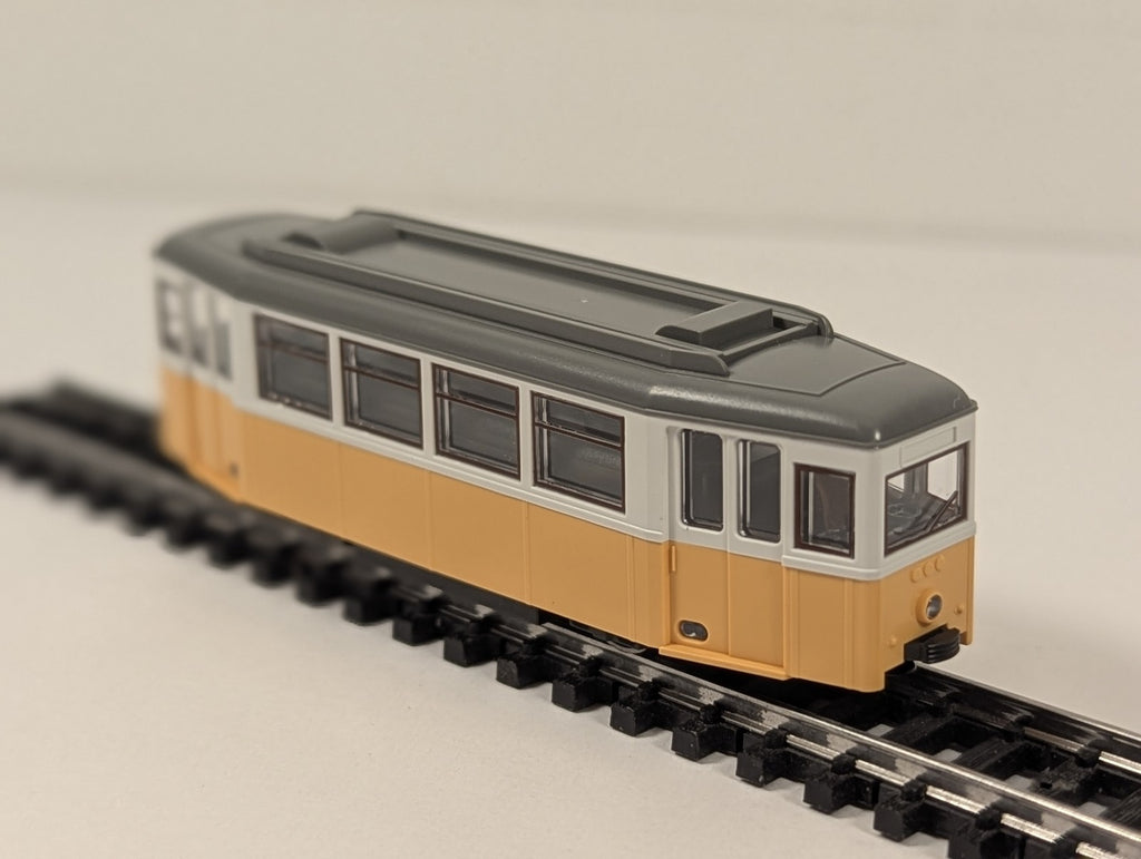 Kato N Gauge N Pocket Line Tram Yellow and White Dummy Unit