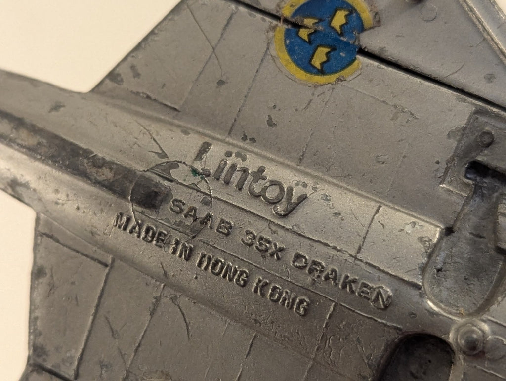 Lintoy Diecast Saab 35 Draken Fighter Jet Model