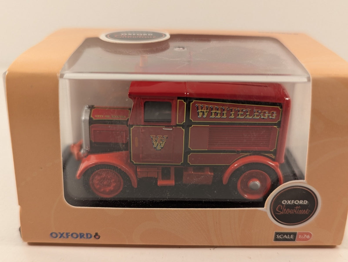 Oxford Diecast 1:76 Scammell Showtrac “Whiteleggs” Fairground Livery