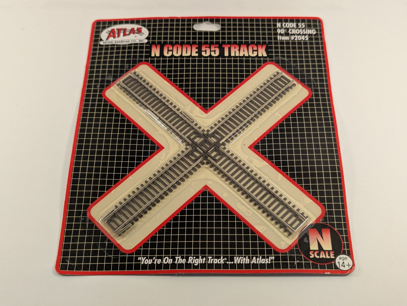Atlas N Scale 90° Crossing Track 2045