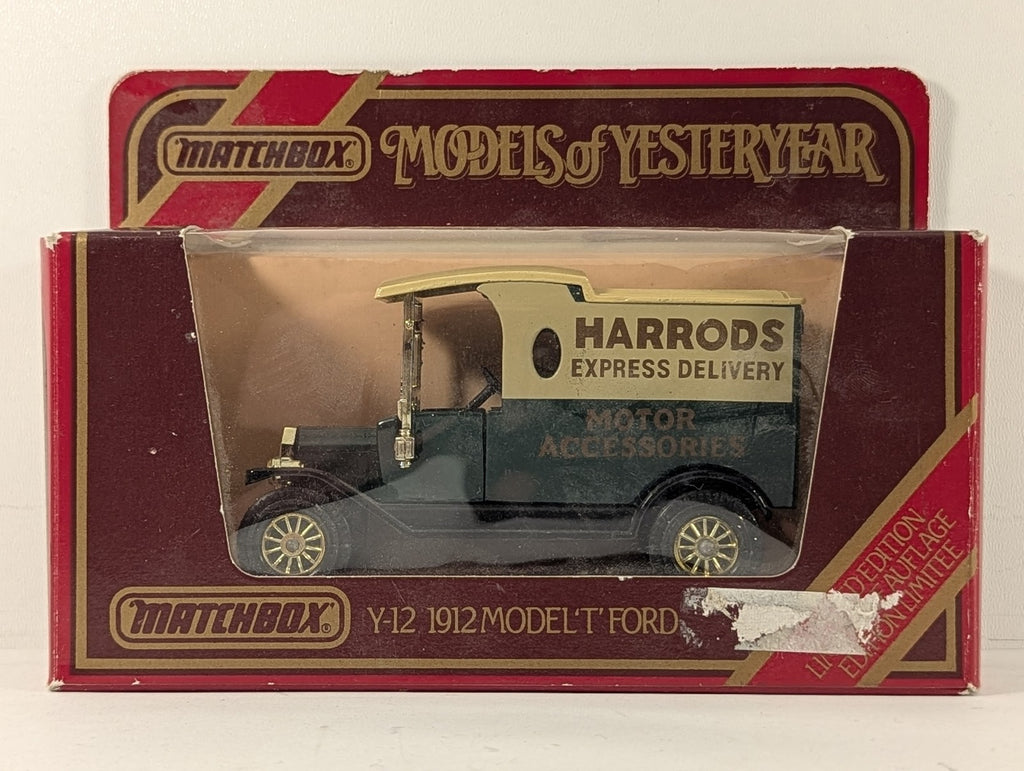 Matchbox 1912 Model 'T' Ford Harrods Die-cast Model Van Y-12