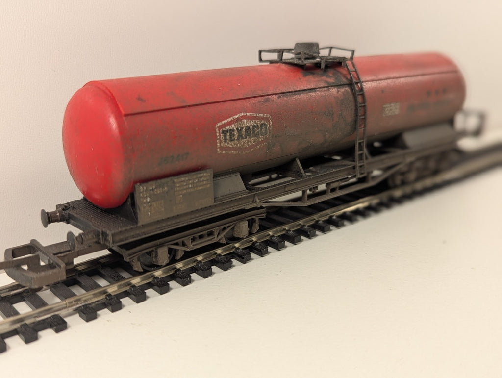 Lima Texaco Milford Haven Bogie Tanker Weathered