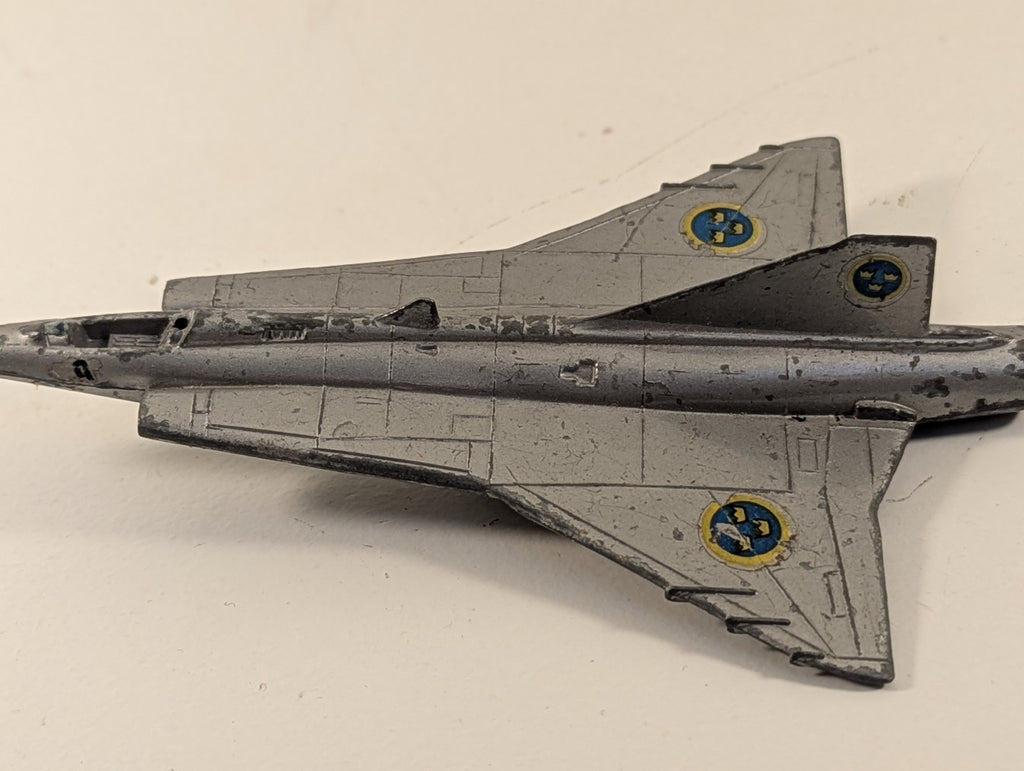 Lintoy Diecast Saab 35 Draken Fighter Jet Model