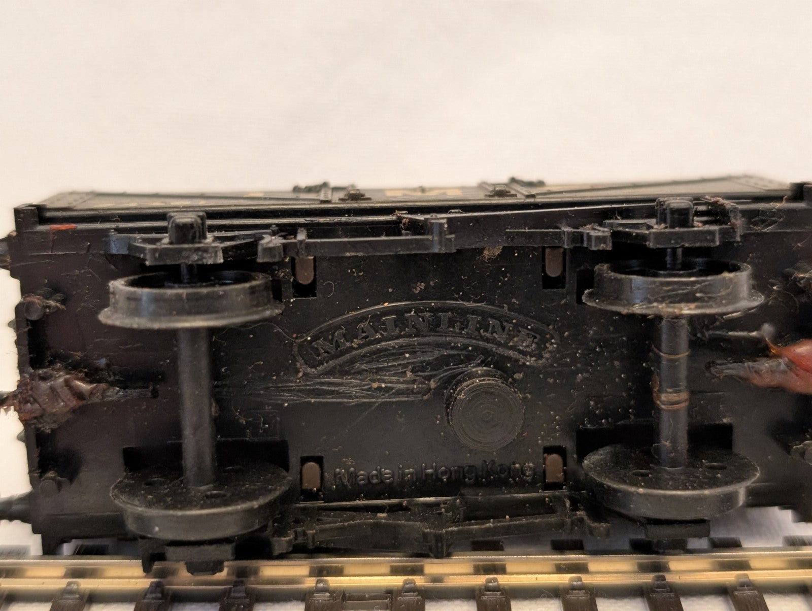 Mainline OO Gauge LMS 5 Plank Wagon Goods Wagon 24361 LMS Grey
