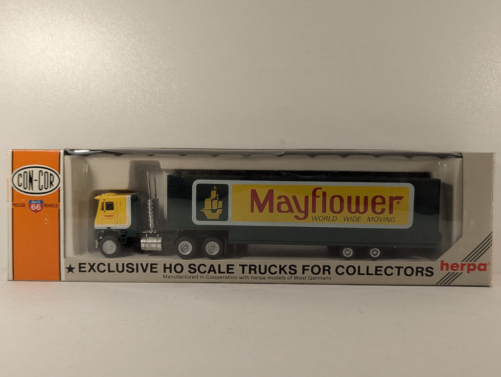 Con-Cor HO Gauge Tractor + Moving Van Trailer Mayflower Road Vehicle