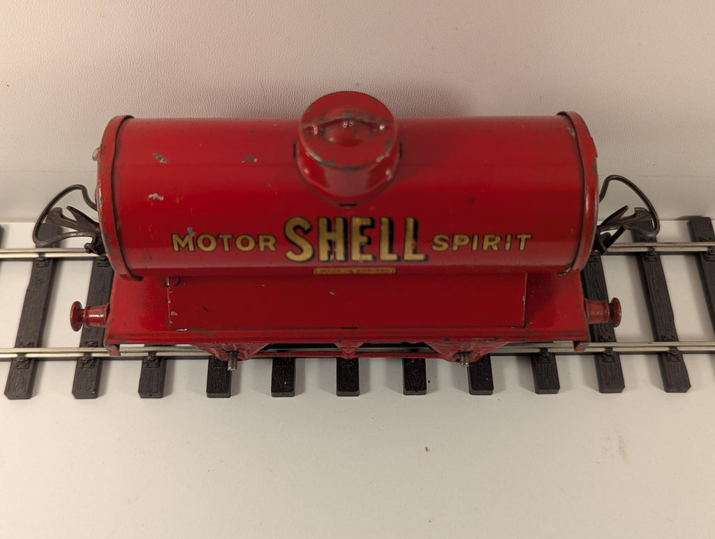 Hornby O Gauge No. 1 Motor Shell Spirit Tank Wagon Shell Red