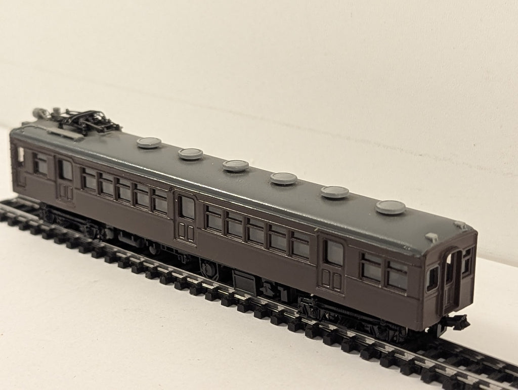 N Gauge JNR Class Moha 60 Electric Railcar Moha 60018 JNR Brown