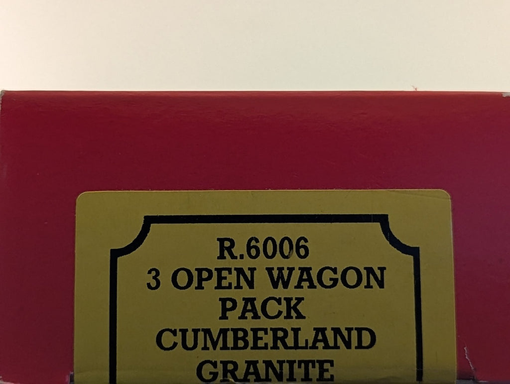 Hornby R6006 OO Gauge Cumberland Granite Co 5 Plank Open Wagon with Load