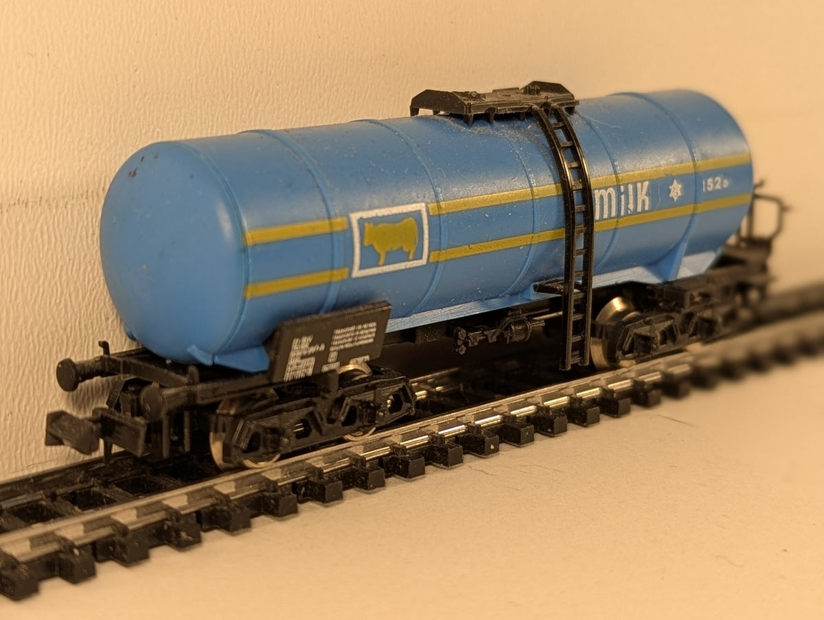Lima N Gauge Milk Bogie Tank Wagon 152 D Milk Tank Wagon Blue Milk