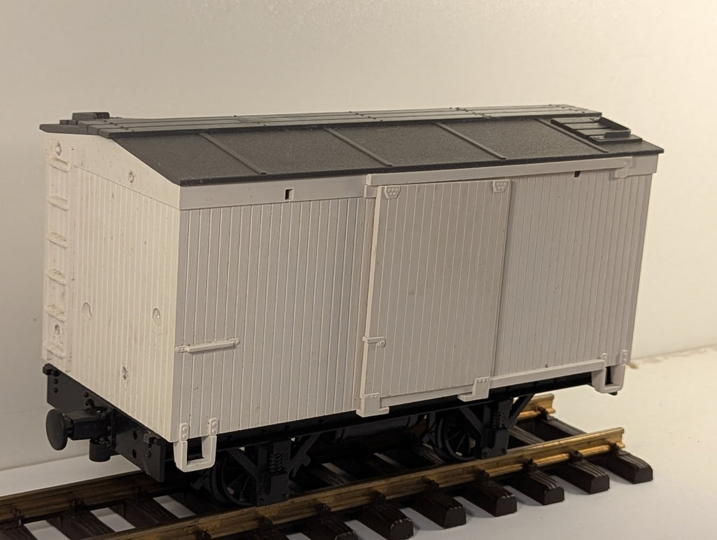 LGB G Scale Two-Axle Closed Goods Van White