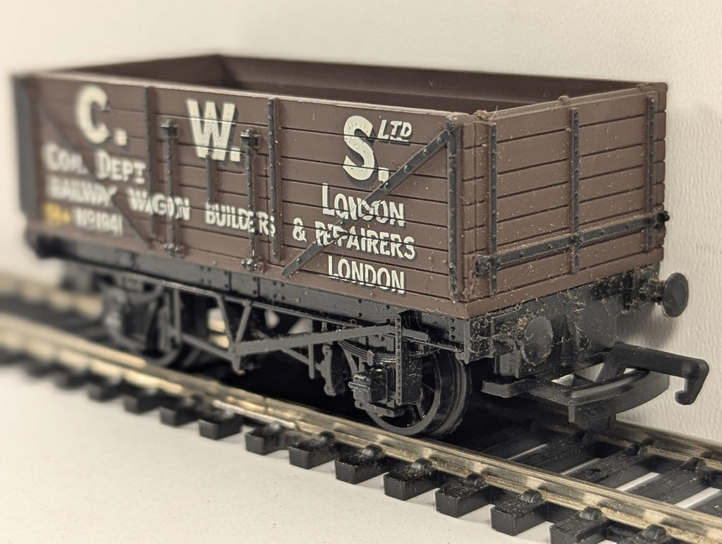 Mainline OO Gauge 7 Plank Wagon C.W.S. Goods Wagon 1941 C.W.S. Brown 37-129