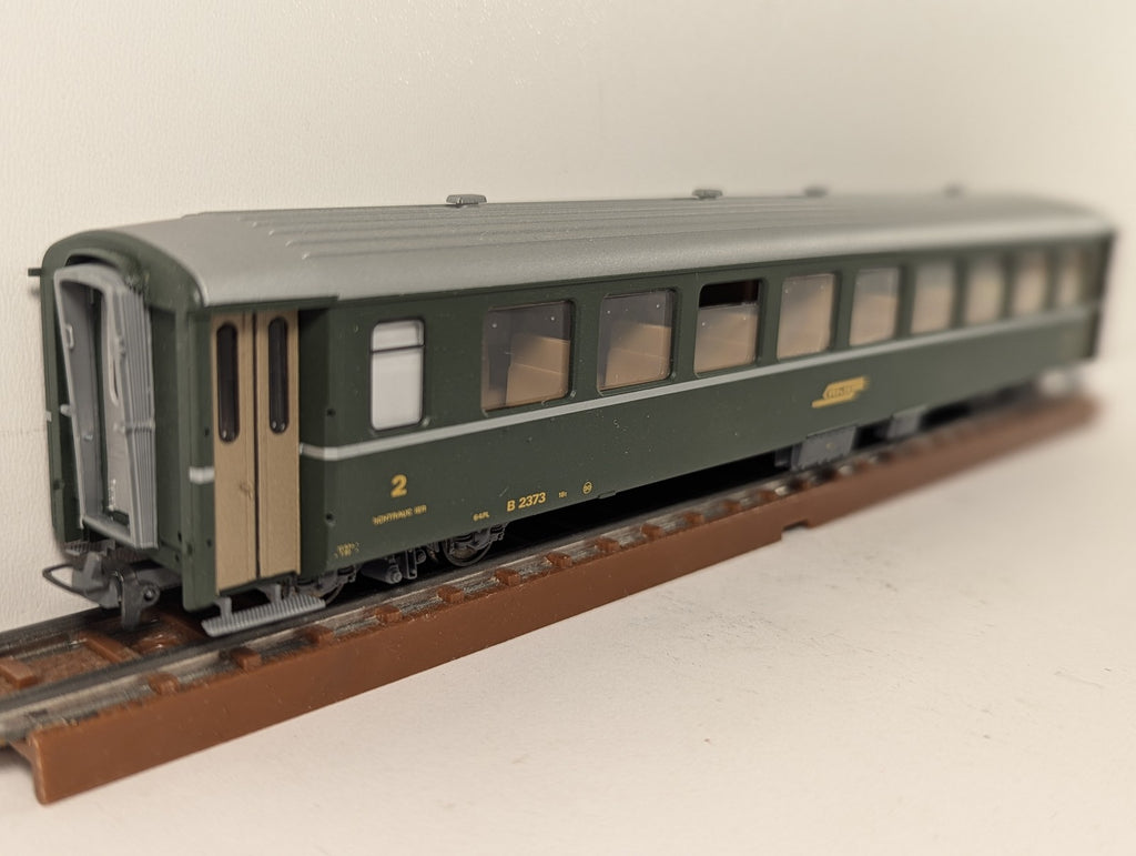 Bemo H0m RhB 2nd Class Passenger Coach B 2373 RhB Green 3250 113
