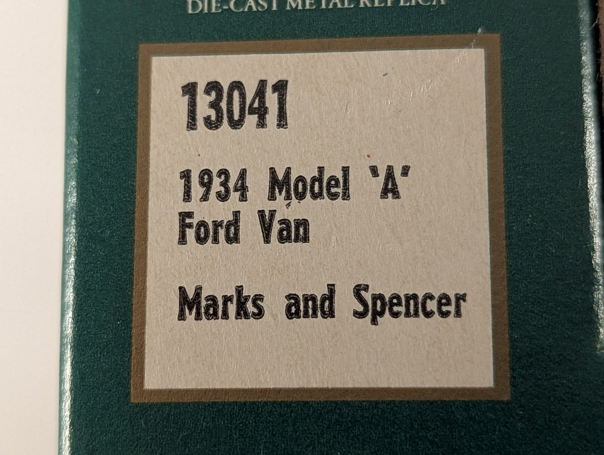 Lledo 1934 Model 'A' Ford Van Die-cast Model Van Marks & Spencer Penny Bazaars
