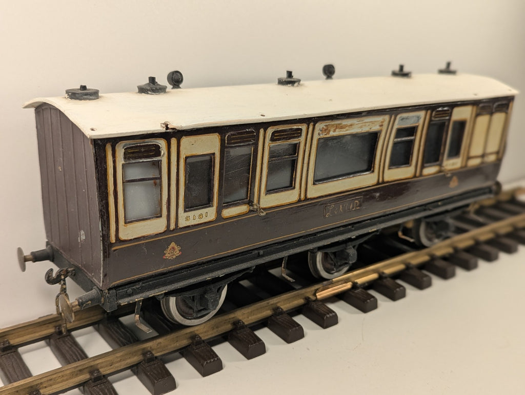 O Gauge LNWR 6 Wheel Passenger Coach G Gauge Wheels