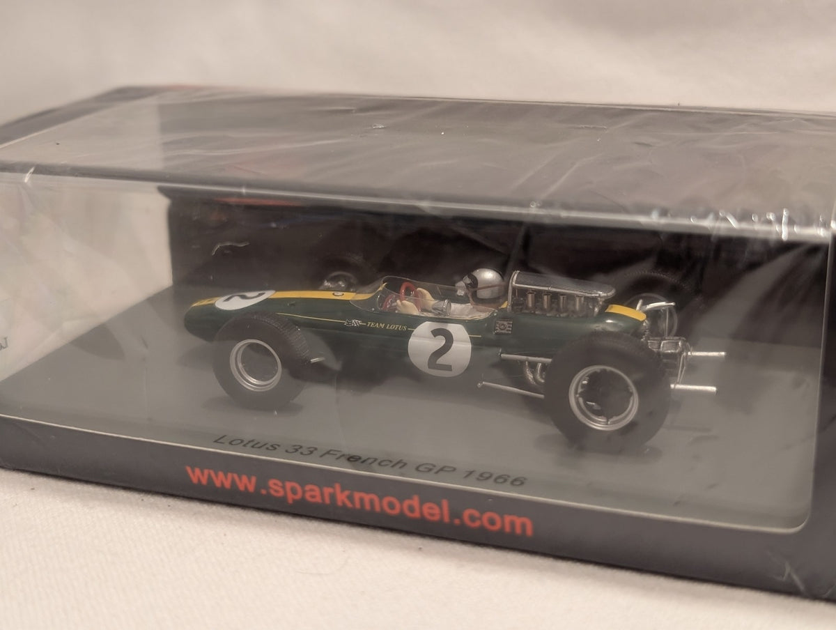 Spark 1:43 Lotus 33 French GP 1966 Pedro Rodriguez Die-cast Model Car 2