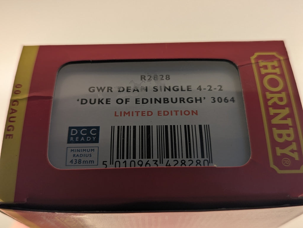 Hornby OO Gauge GWR Dean Single 4-2-2 'Duke of Edinburgh' Steam Loco