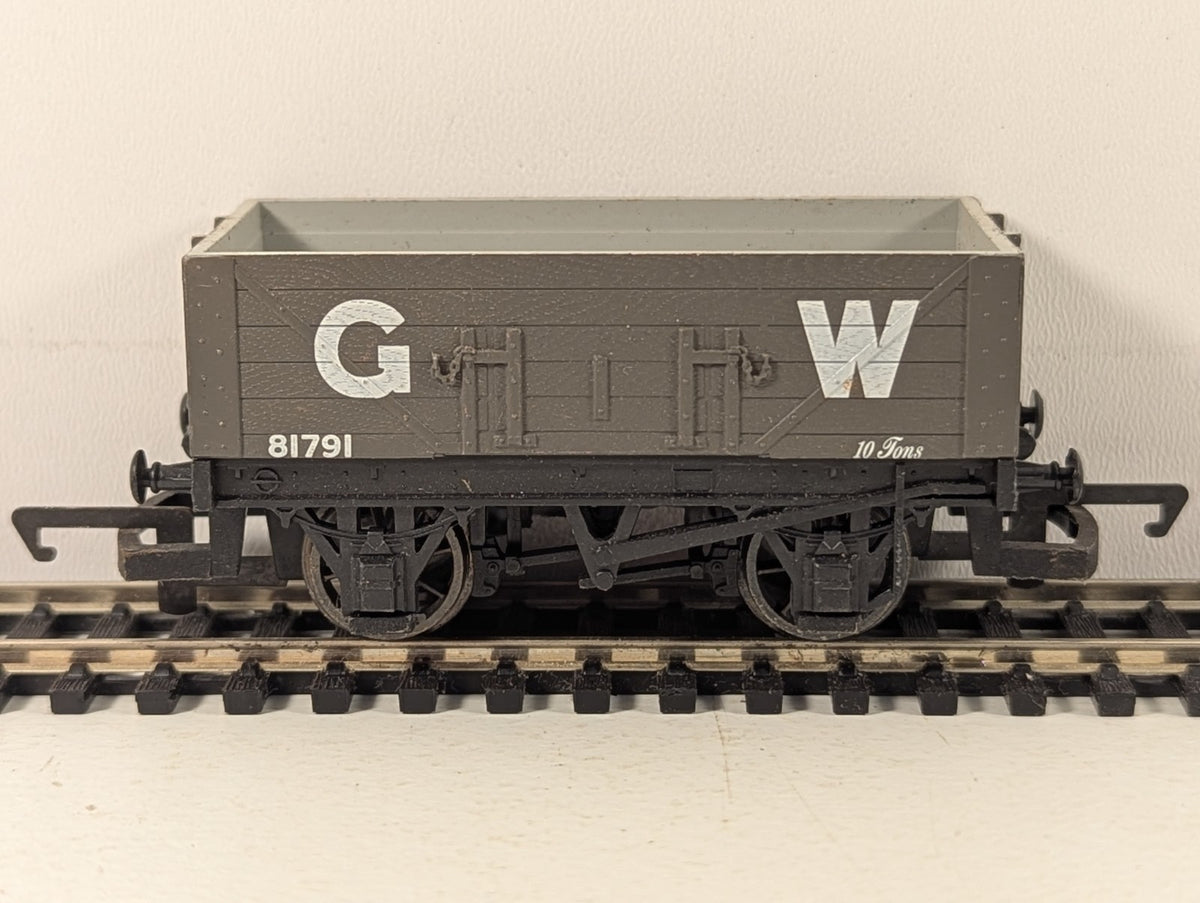 Hornby OO Gauge GWR 5-Plank Open Wagon Goods Wagon 81791 GWR Grey