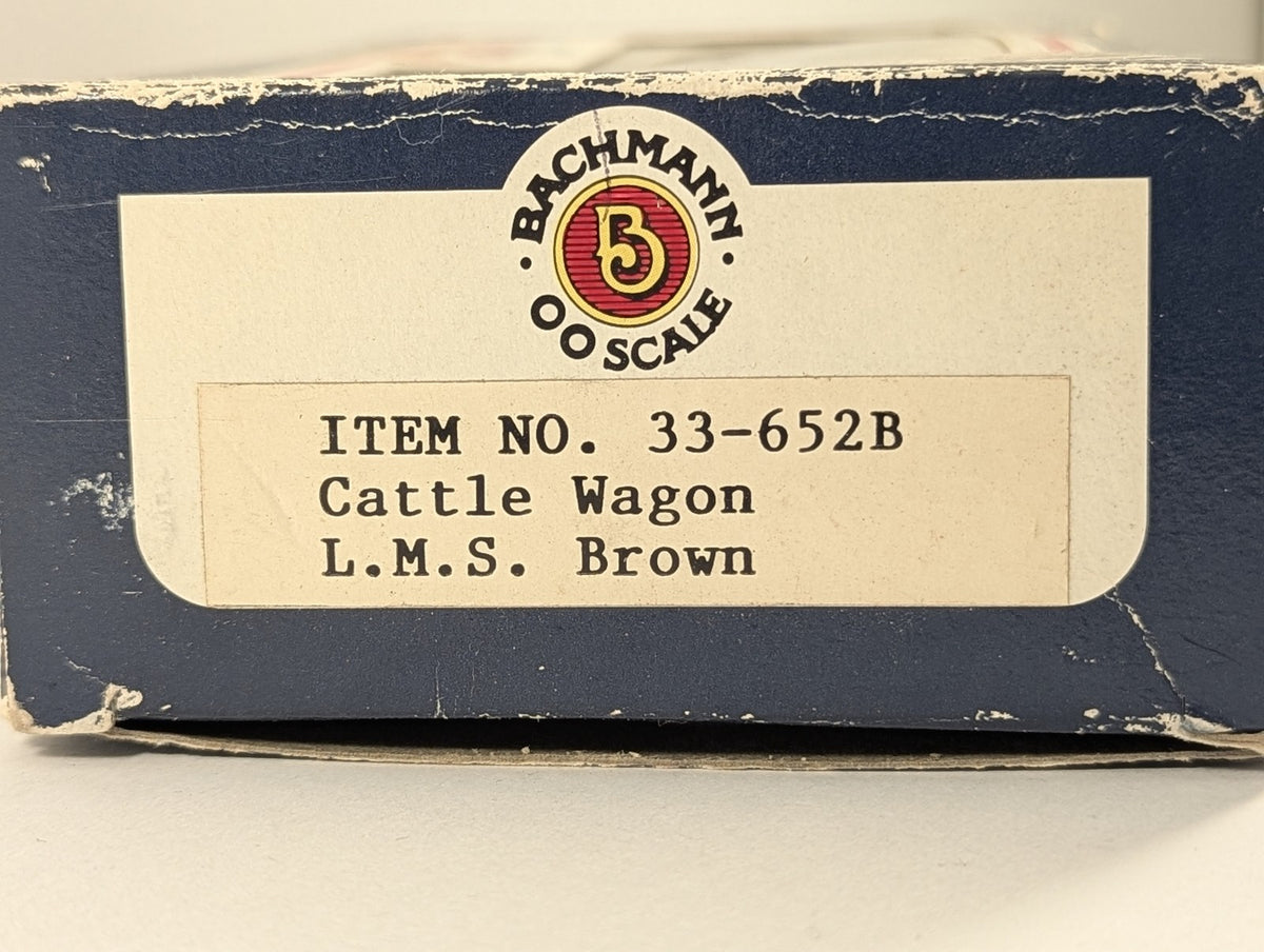 Bachmann OO Gauge Cattle Wagon Goods Wagon 214875 LMS Brown 33-652B