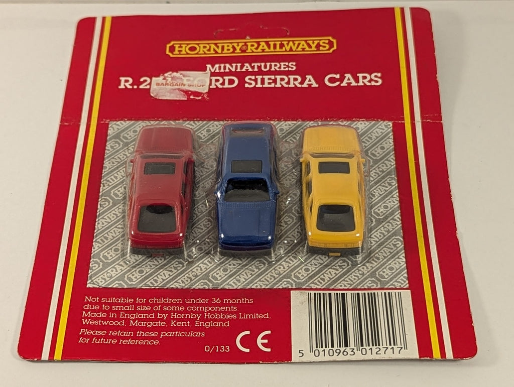 Hornby OO Gauge Ford Sierra Cars Vehicles Red, Blue and Yellow R203