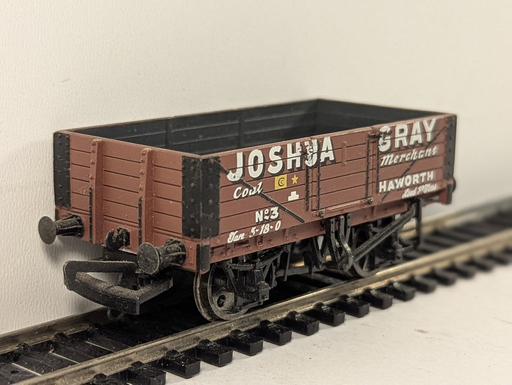Bachmann OO Gauge RCH 7 Plank Wagon Goods Wagon No. 3 Joshua Gray 37-078