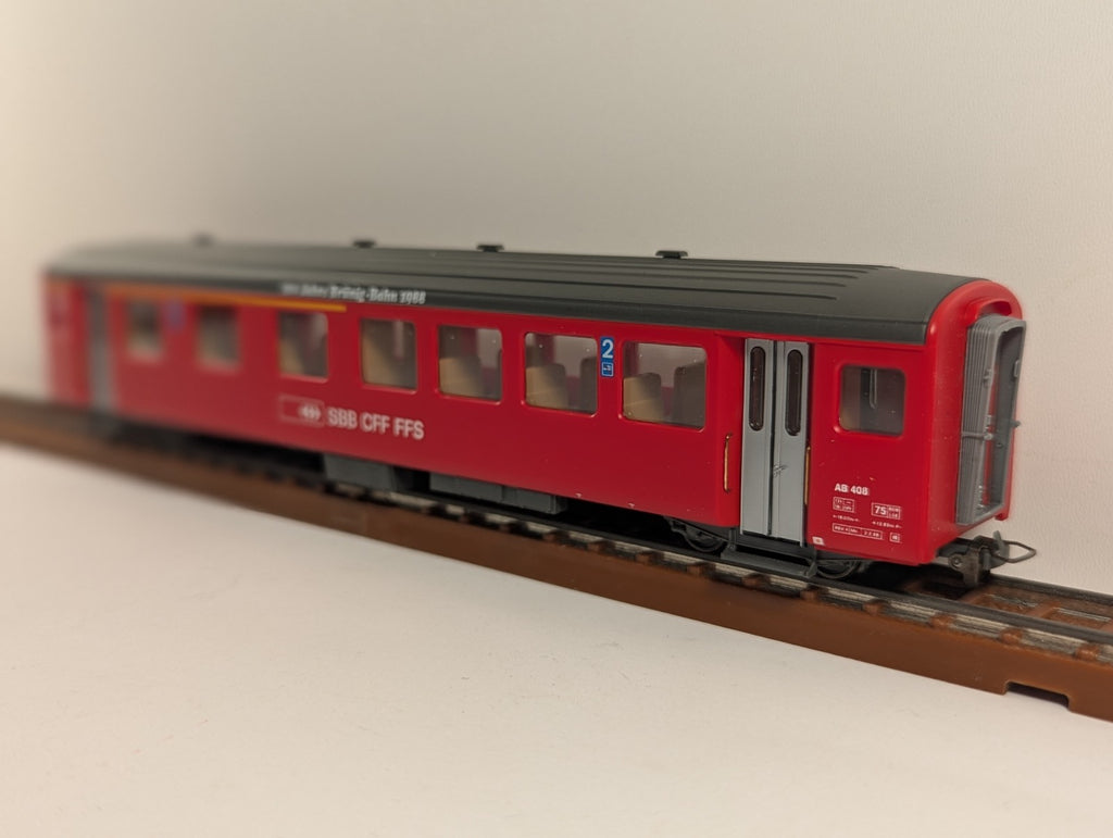 Bemo 3277 428 HOeGauge SBB AB408 "100 Jahre" First Class Passenger Coach - boxed