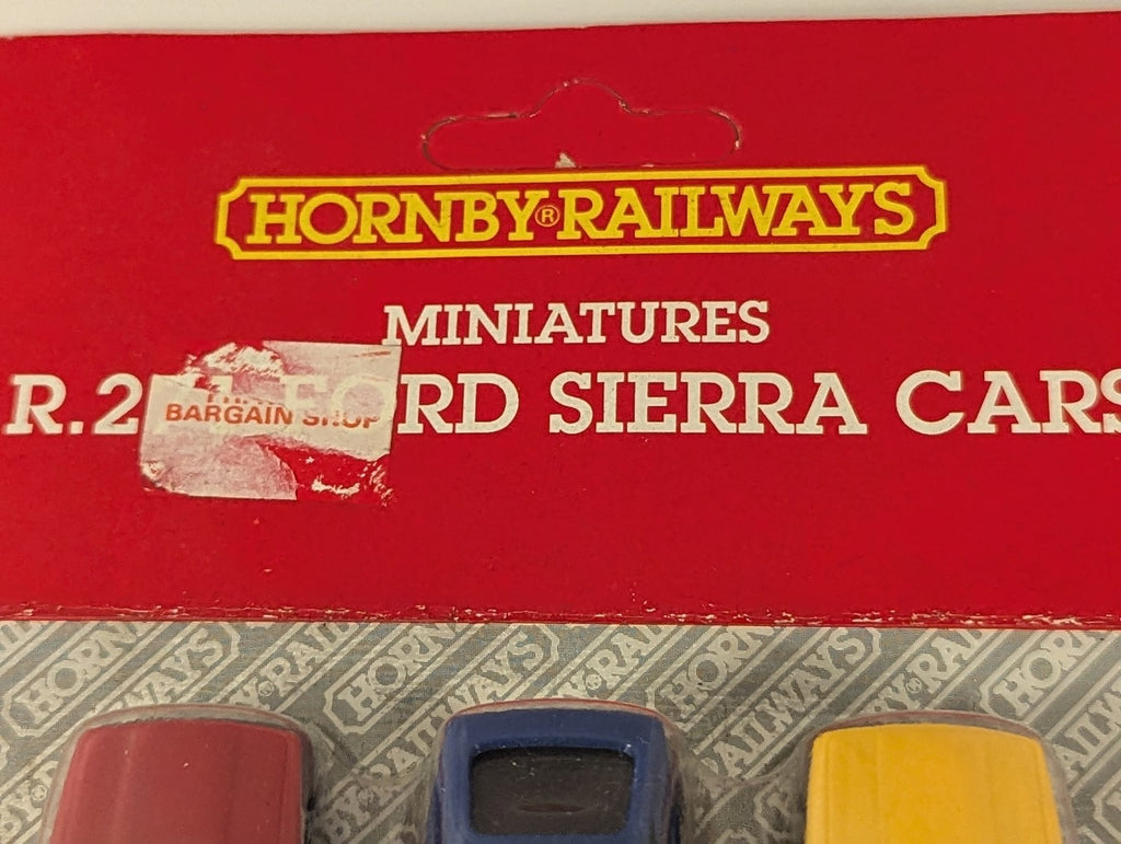 Hornby OO Gauge Ford Sierra Cars Vehicles Red, Blue and Yellow R203