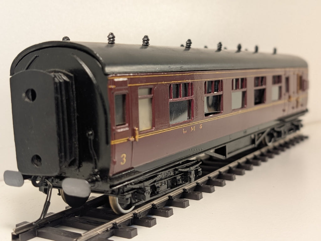 Leeds Company O Gauge Kitbuilt LMS Maroon 3rd Brake Coach 9113