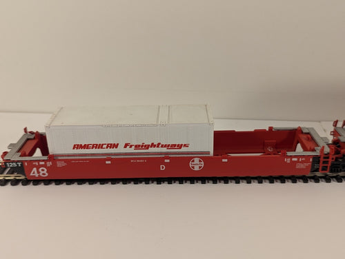 Athearn Deep Well Wagons Santa Fe with Containers