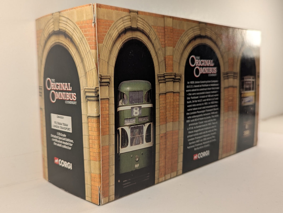 Corgi 1:76 Scale Feltham Tram 21 London Transport OM40501