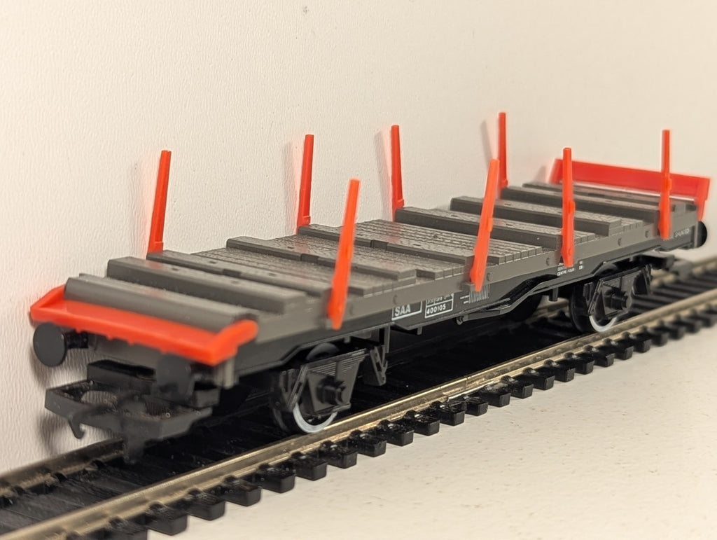 Hornby OO Gauge BR SAA Steel Carrier Wagon Goods Wagon 400105 BR Grey