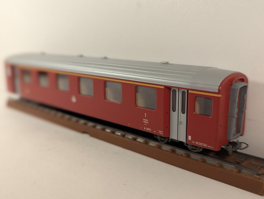 Bemo H0m BVZ 1st Class Coach Passenger Coach A 2071 BVZ Red 3276 501