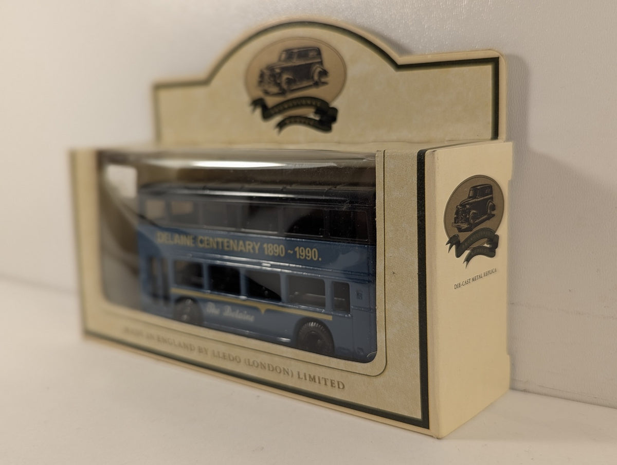 Lledo Double Decker Bus Delaine Centenary 1890-1990 Die-cast Model Bus