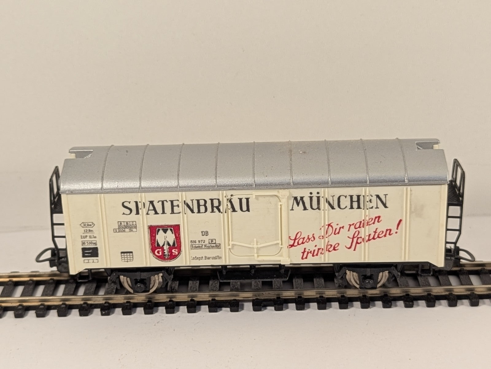Lima HO Gauge White Spatenbräu Beer Refrigerator Car Boxed