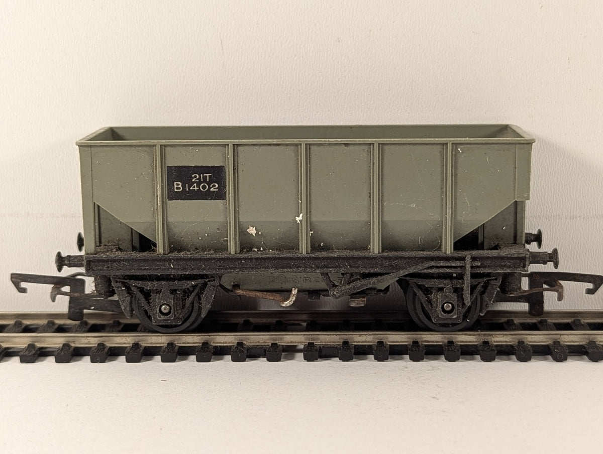 Tri-ang OO Gauge 21 Ton Hopper Wagon B1402 BR Grey R214