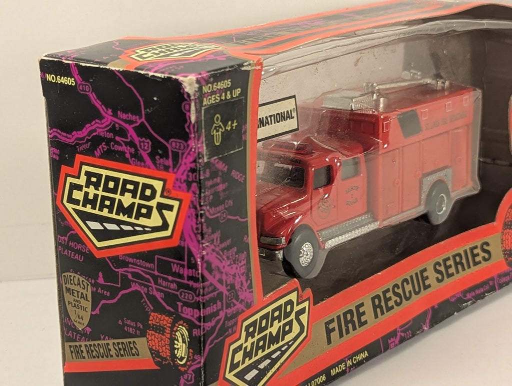 Road Champs 1:64 Scale 64605 International Rescue Squad Truck St. Louis Fire Dep