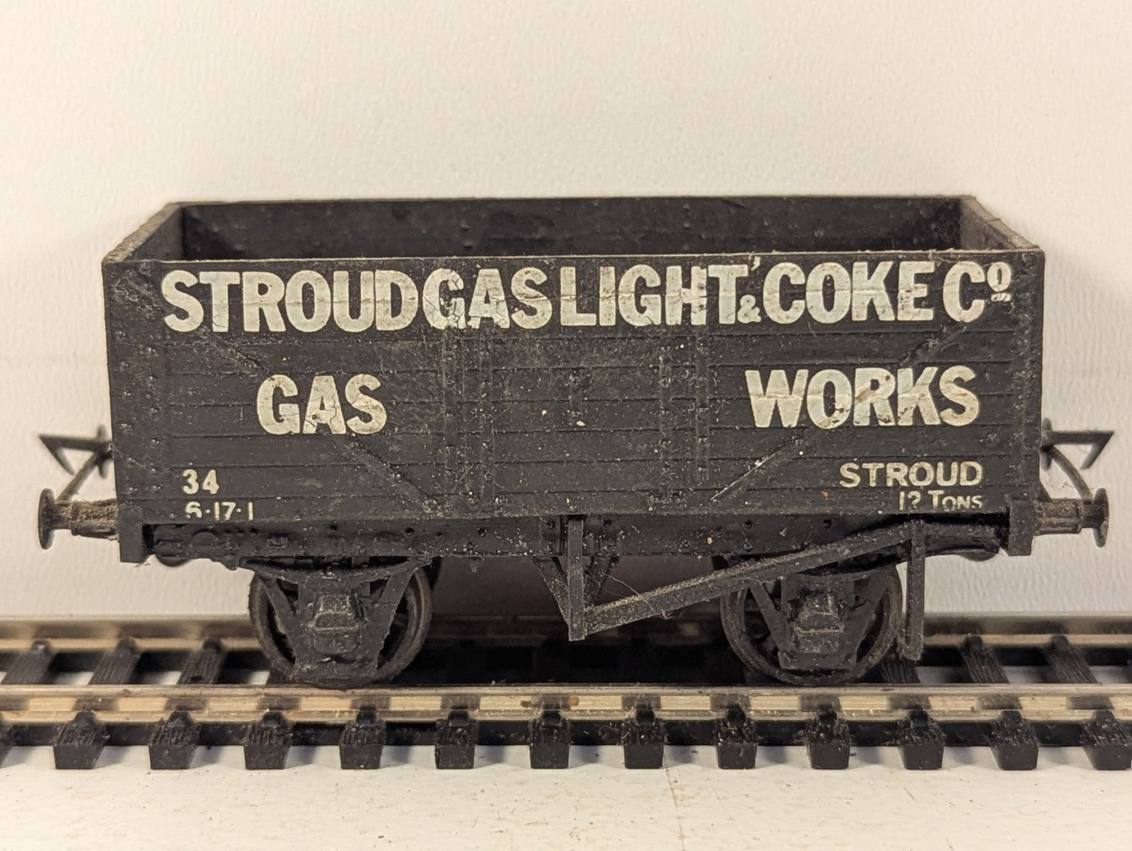 Kit Built OO Gauge 7 Plank Open Wagon Goods Wagon 34 Stroud Gas Light & Coke Co