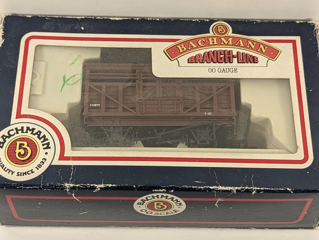 Bachmann OO Gauge Cattle Wagon Goods Wagon 214875 LMS Brown 33-652B