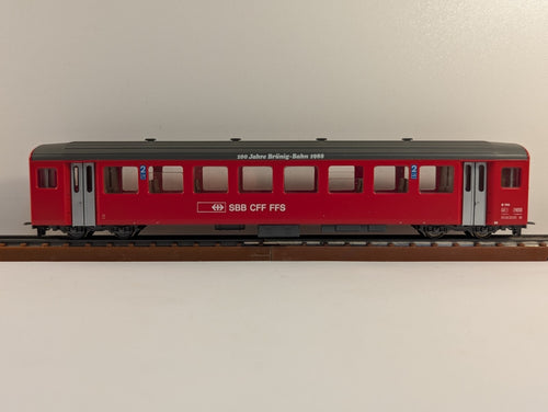 Bemo 3271 424 HOe Gauge SBB B 744 "100 Jahre"First & Second Class Coach - boxed