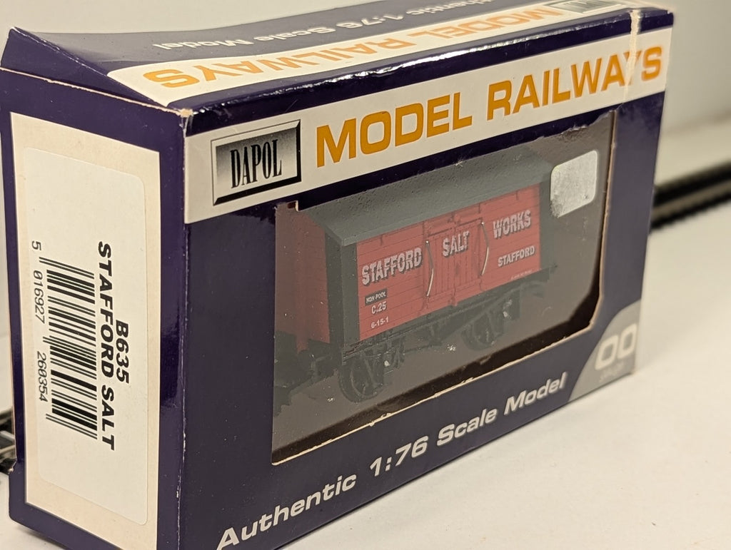 Dapol OO Gauge Stafford Salt Works Salt Van Goods Wagon C.25 B635