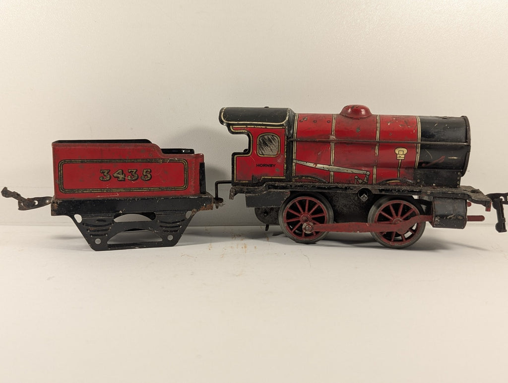 Chad Valley O Gauge No. 20 Steam Locomotive 3435 Red