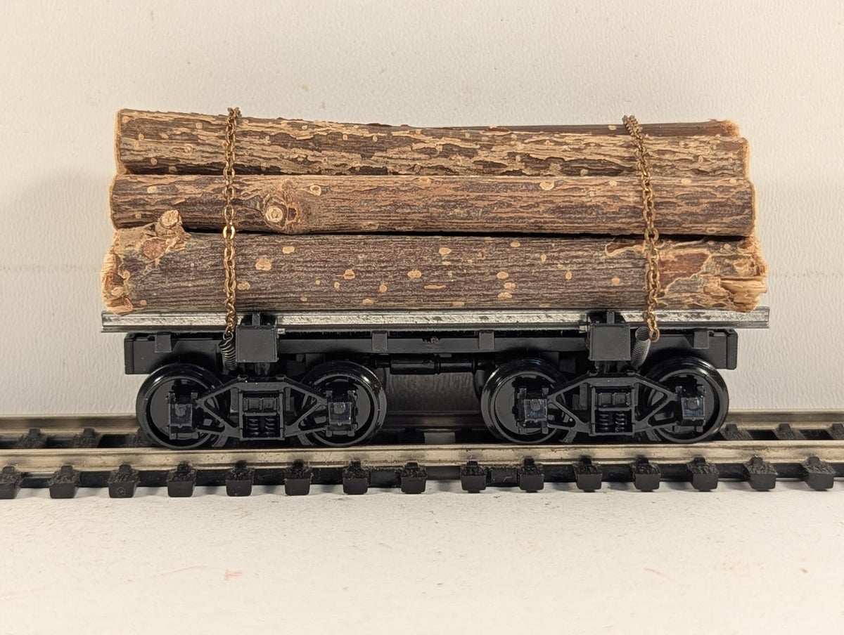 Mehano HO Scale Flat Wagon with Logs Goods Wagon Black K818-532