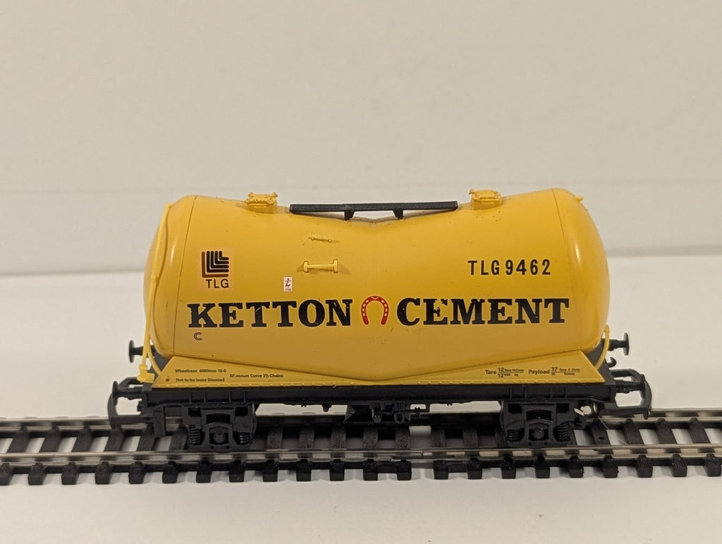 Hornby OO Gauge Depressed Centre Powder Wagon Goods Wagon TLG 9462 Ketton Cement