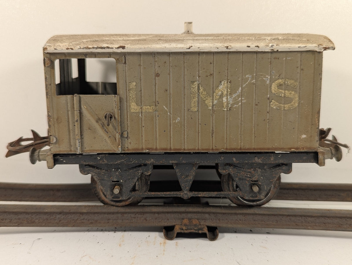 Hornby O Gauge No.1 Goods Brake Van LMS Olive Green