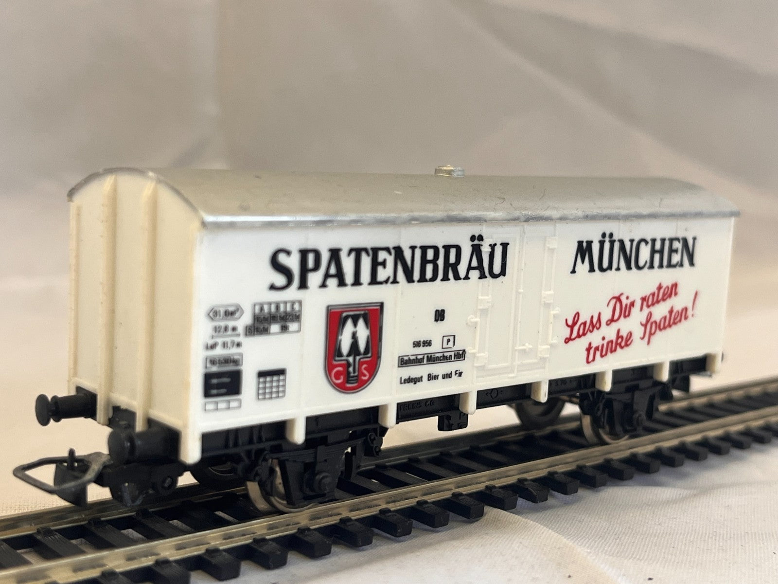 Jouef HO Scale Spatenbräu München Refrigerated Beer Wagon