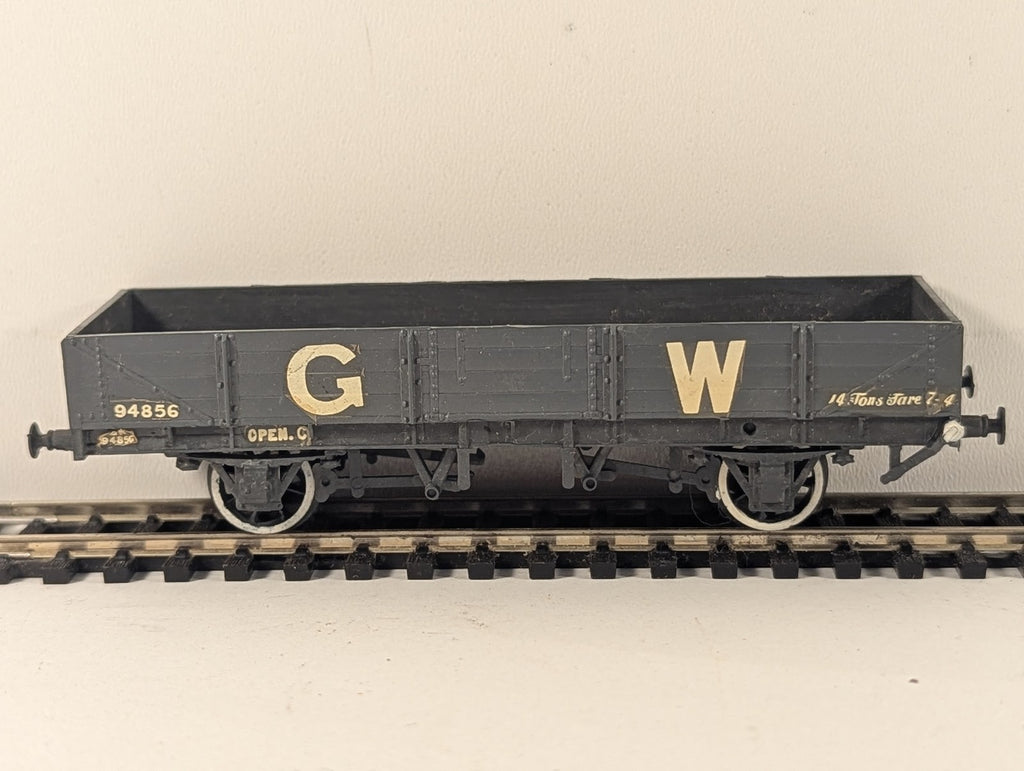 Ratio OO Gauge GWR Open C 5-Plank Wagon Goods Wagon 94856 GWR Grey