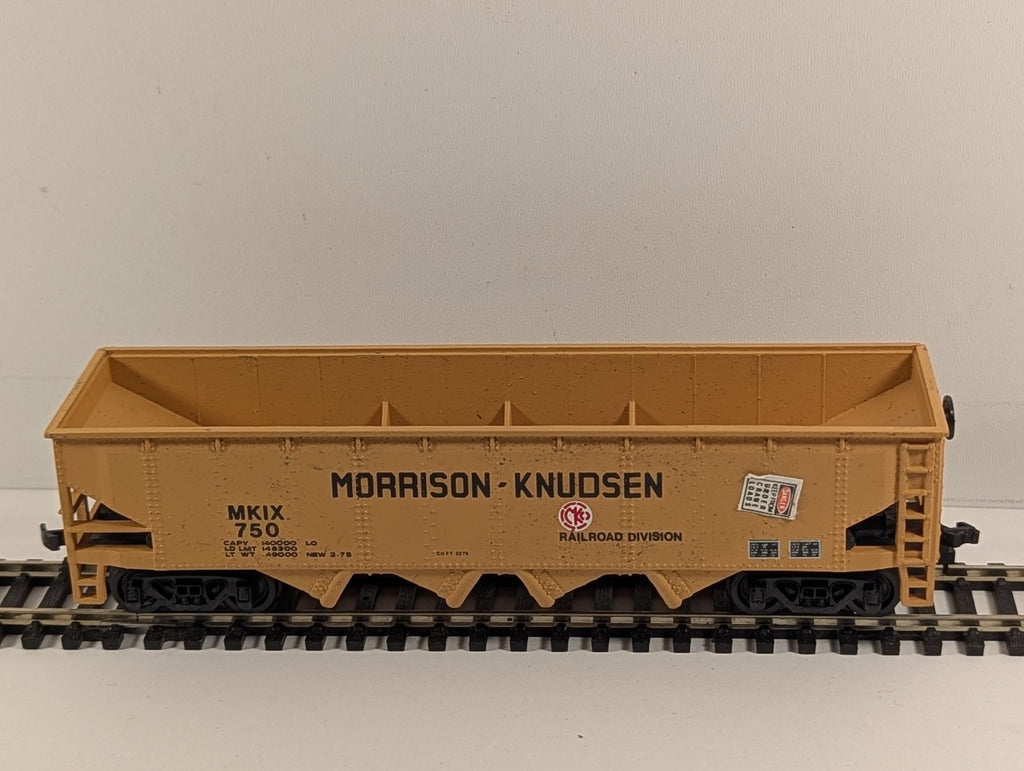 Bachmann HO Gauge Morrison-Knudsen 3-Bay Hopper Wagon Goods Wagon MKIX 750