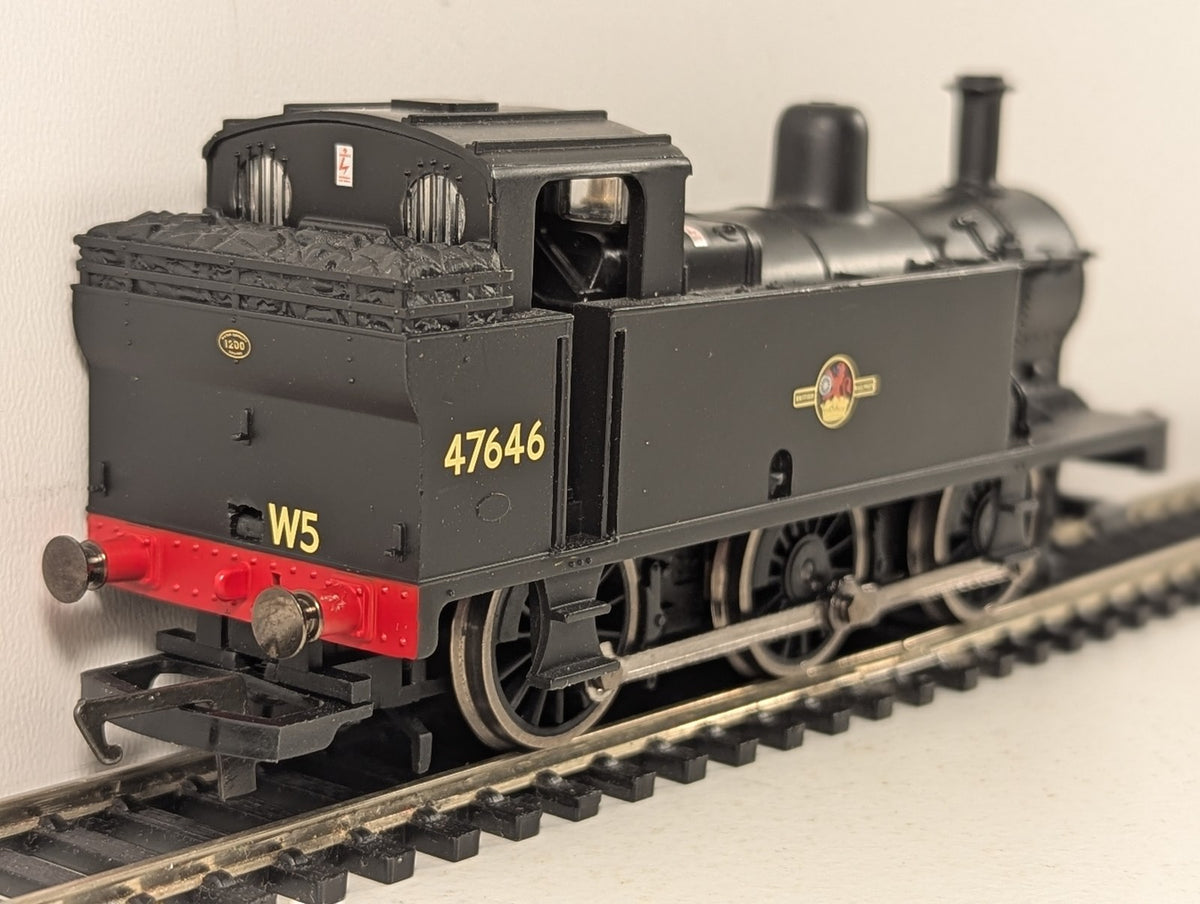 Hornby OO Gauge Class 3F Jinty Steam Locomotive 47646 BR Black (Early Emblem)