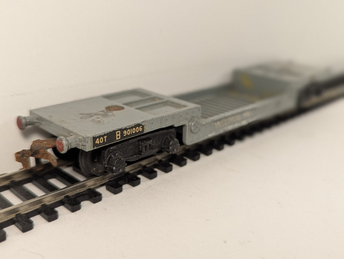 Hornby Dublo OO Gauge 40-Ton Weltrol MV Wagon Goods Wagon B901006 BR Grey 4685